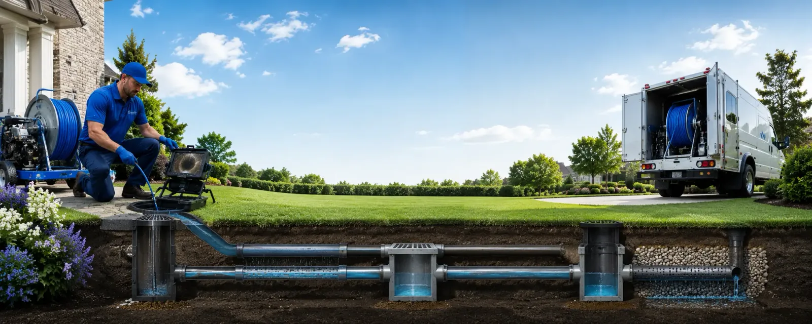 Outdoor drain cleaning information for Saint David, ME